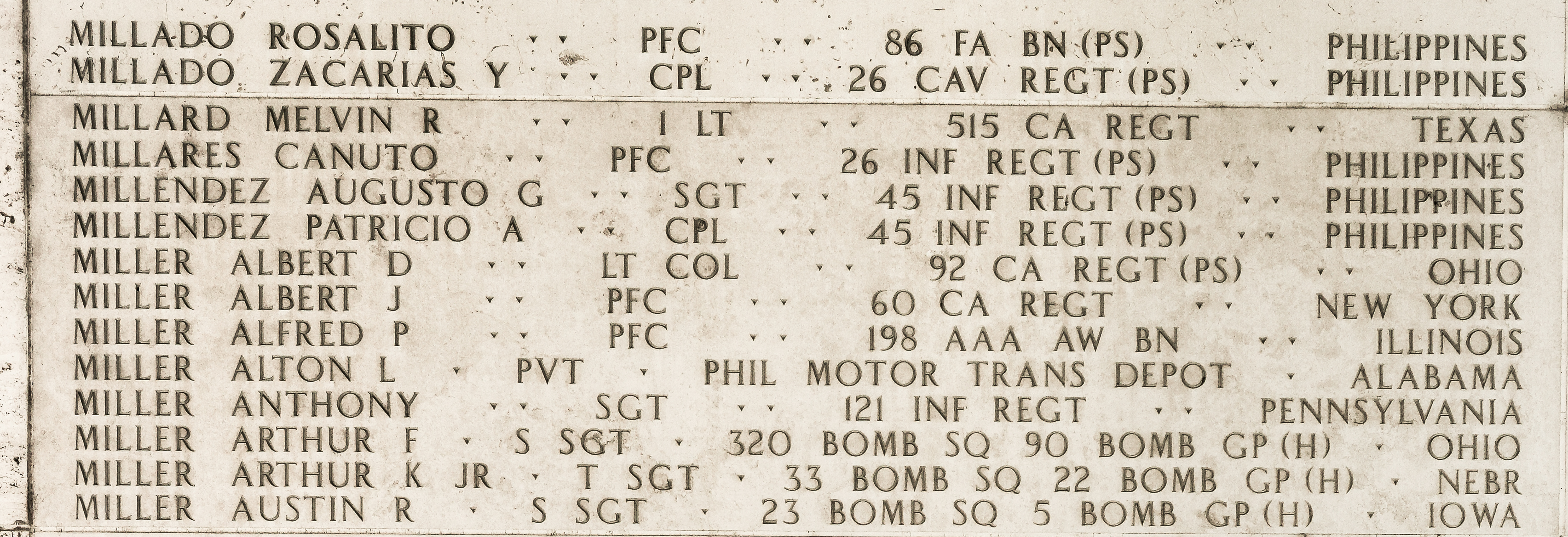 Melvin R. Millard, First Lieutenant